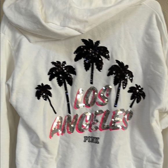 PINK Victoria's Secret White Lace-Up Sweater - Picture 6 of 9